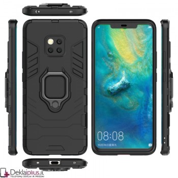 Sustiprintas dėklas 4in1 - juodas (Huawei Mate 20 Pro)